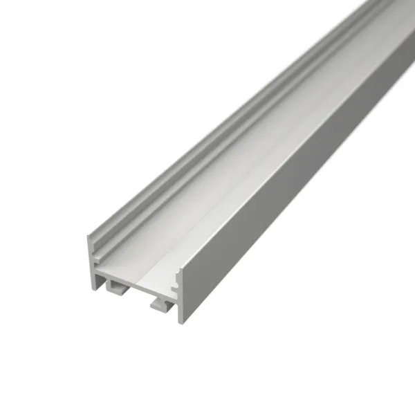 LED lišta povrchová S11 biela Dĺžka: 1m, Typ krytky: Čierna krytka zaklapávacia (difúzor)