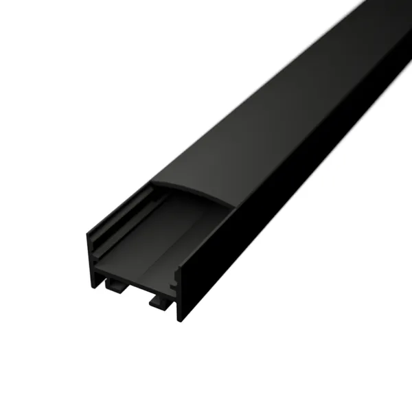 LED lišta povrchová S11 čierna Dĺžka: 2m, Typ krytky: Bez krytky