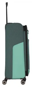Veľký textilný kufor Travelite Viia 4w L Green