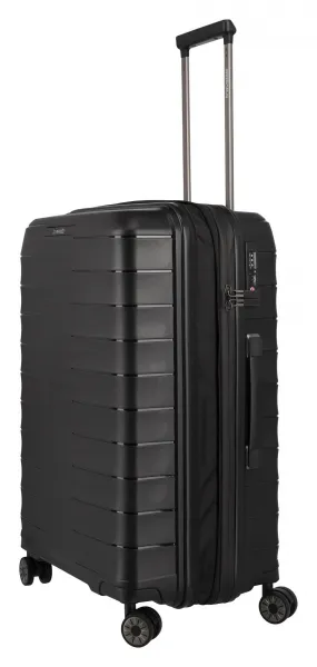 Stredný kufor na kolieskach Travelite Mooby M Black