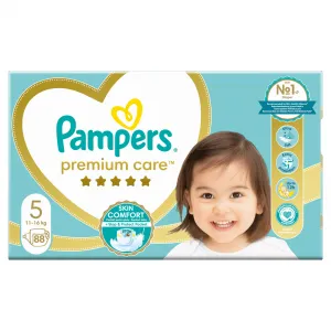 Pampers Premium Care 5 JUNIOR 11-16 kg 88 ks,PAMPERS Premium Care Plienky jednorazové 5 (11-16 kg) 88 ks - MEGA PACK