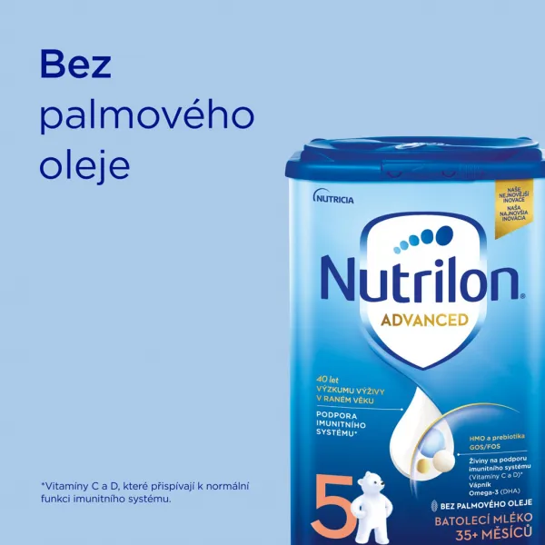 NUTRILON Mlieko batoľacie 5 Advanced 6x 800 g, 35+