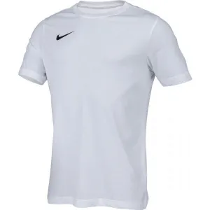 Nike DIR-FIT PARK Pánske futbalové tričko, biela, veľkosť