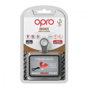 Opro BRONZE Chránič zubov, červená, veľkosť UNI