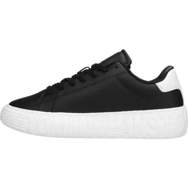 Tommy Hilfiger TOMMY JEANS ESSENTIAL EMBOSSED TRAINERS Pánske tenisky, čierna, veľkosť