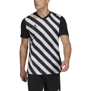 adidas ENT22 GFX JSY Pánsky futbalový dres, čierna, veľkosť