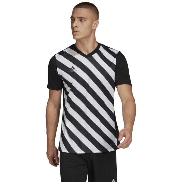 adidas ENT22 GFX JSY Pánsky futbalový dres, čierna, veľkosť