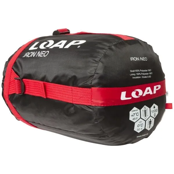 LOAP IRON NEO Spací vak, čierna, veľkosť 220 cm - pravý zips