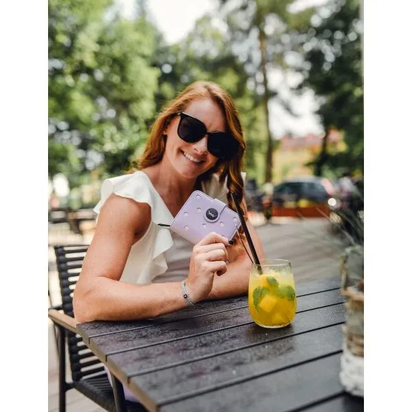 Svetlo fialová dámska bodkovaná peňaženka Vuch Pippa Violet