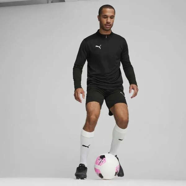 Puma TEAMFINAL TRAINING 1/4 ZIP Pánske futbalové tričko, čierna, veľkosť