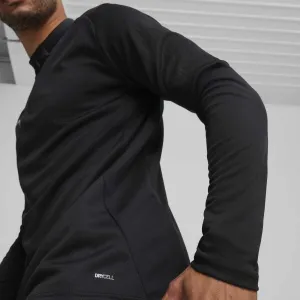 Puma TEAMFINAL TRAINING 1/4 ZIP Pánske futbalové tričko, čierna, veľkosť