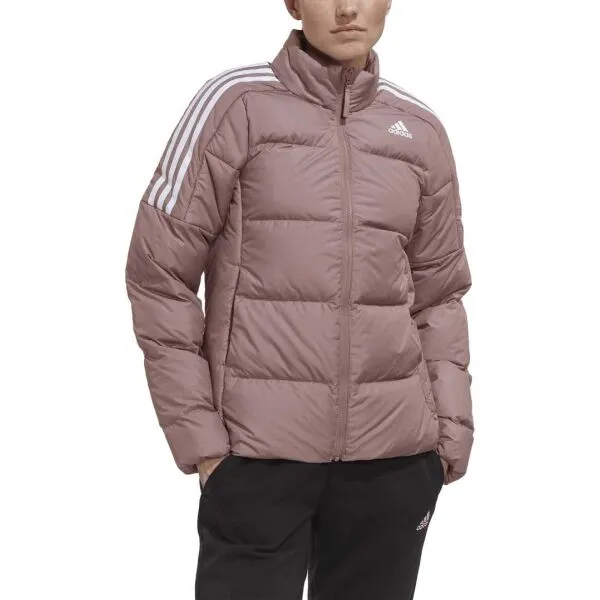adidas ESS MID DWN J Dámska páperová bunda, ružová, veľkosť