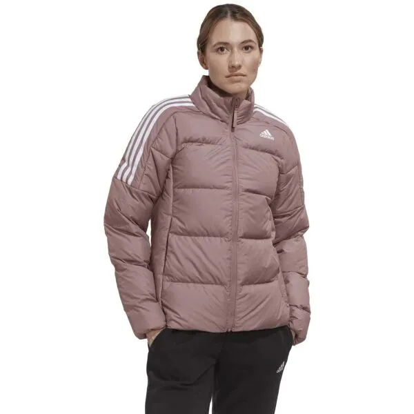 adidas ESS MID DWN J Dámska páperová bunda, ružová, veľkosť