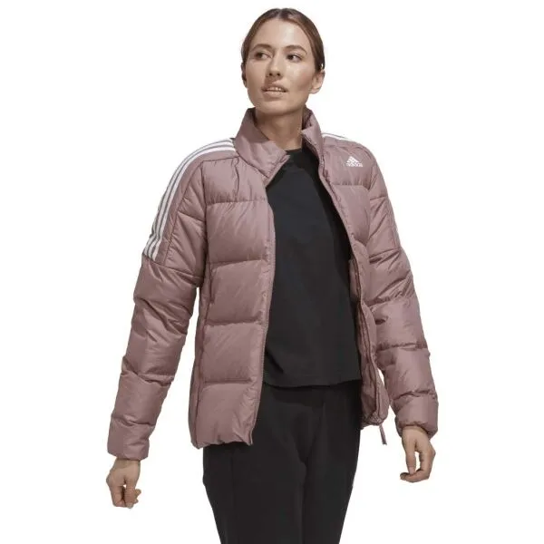 adidas ESS MID DWN J Dámska páperová bunda, ružová, veľkosť