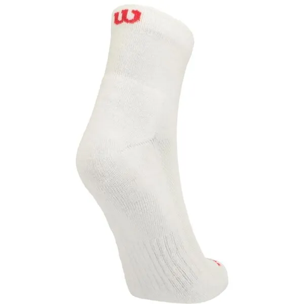 Wilson QUARTER HALF TERRY 3PP Ponožky, biela, veľkosť