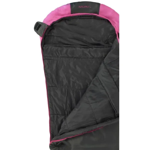 LOAP NAURU L Dámsky spací vak, tmavo sivá, veľkosť 195 cm - pravý zips