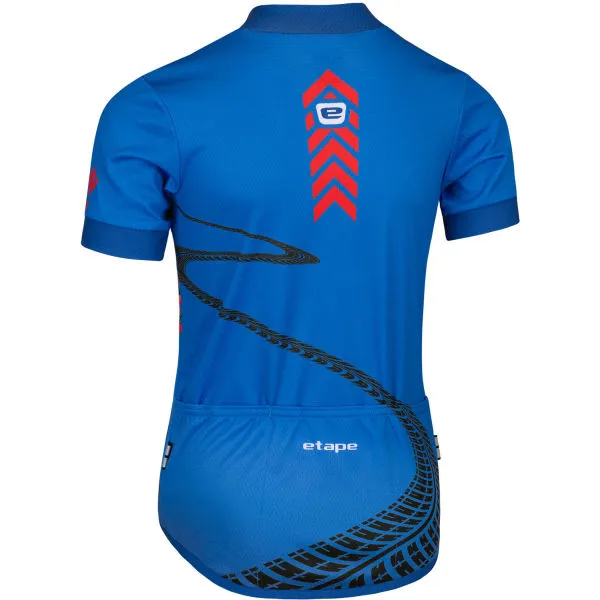 Etape RIO Detský cyklistický dres, modrá, veľkosť 152-158