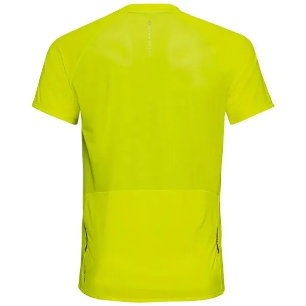 Odlo AXALP TRAIL T-SHIRT CREW NECK S/S 1/2 ZIP Pánske tričko, žltá, veľkosť