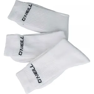 O'Neill SPORTSOCK 3P Unisex ponožky, biela, veľkosť 39-42