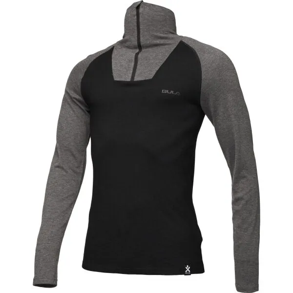 Bula RETRO Pánske merino tričko, čierna, veľkosť