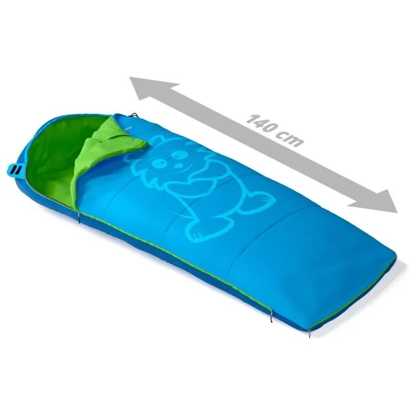 Crossroad FLEXY Juniorský spací vak, modrá, veľkosť 170 cm - pravý zips