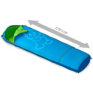 Crossroad FLEXY Juniorský spací vak, modrá, veľkosť 170 cm - pravý zips