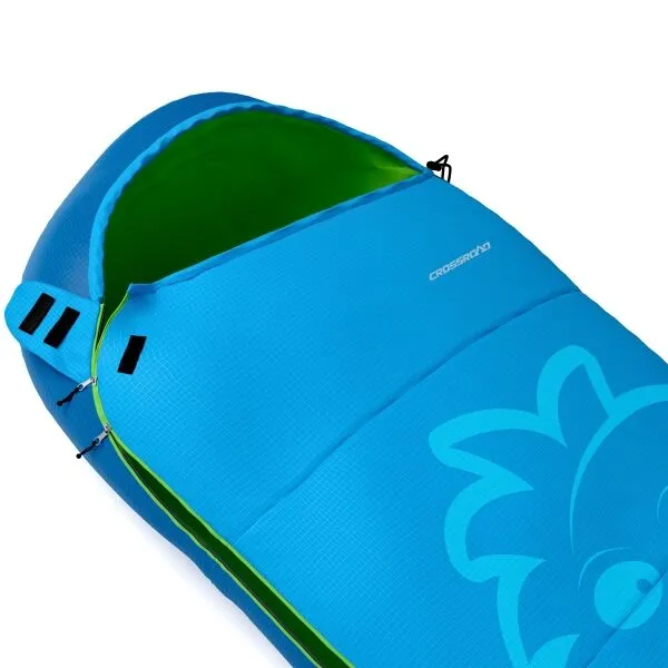 Crossroad FLEXY Juniorský spací vak, modrá, veľkosť 170 cm - pravý zips