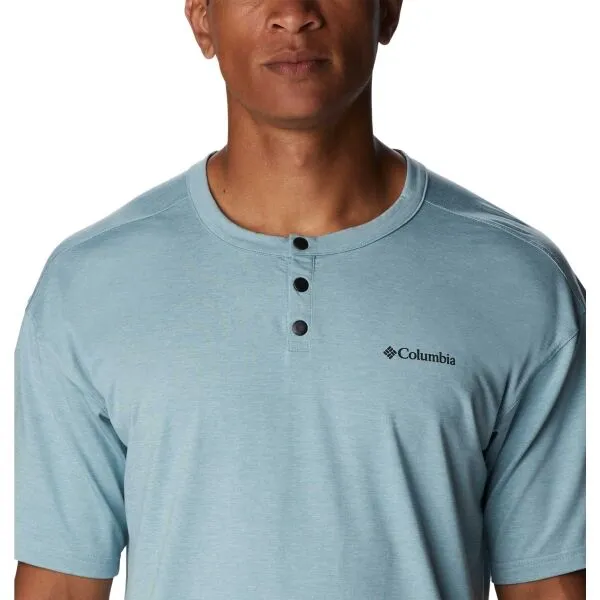 Columbia CORAL RIDGE PERFORMANCE SHORT SLEEVE Pánske tričko, svetlomodrá, veľkosť