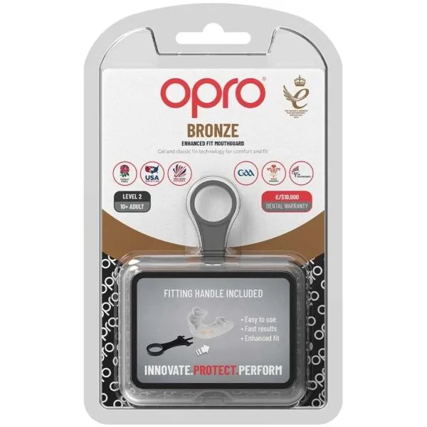 Opro BRONZE Chránič zubov, biela, veľkosť