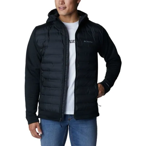 Columbia OUT-SHIELD INSULATED FULL ZIP HOODIE Pánska hybridná bunda, čierna, veľkosť