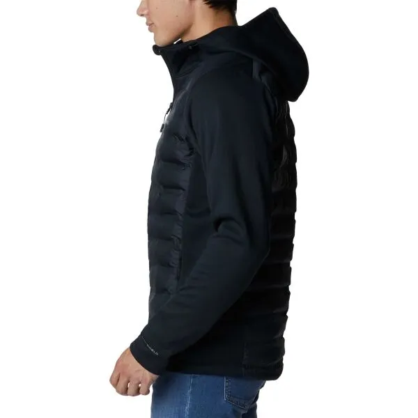 Columbia OUT-SHIELD INSULATED FULL ZIP HOODIE Pánska hybridná bunda, čierna, veľkosť