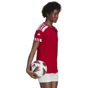 adidas SQUADRA 21 JERSEY W Dámsky futbalový dres, červená, veľkosť