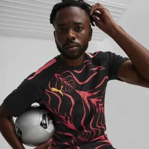 Puma INDIVIDUALLIGA GRAPHIC JERSEY Pánske športové tričko, čierna, veľkosť