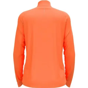 Odlo W MID LAYER 1/2 ZIP ESSENTIALCERAMIWARM Dámska mikina, oranžová, veľkosť