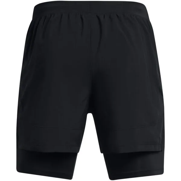 Under Armour LAUNCH 5 2-IN-1 Pánske kraťasy, čierna, veľkosť