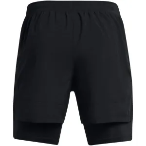 Under Armour LAUNCH 5 2-IN-1 Pánske kraťasy, čierna, veľkosť