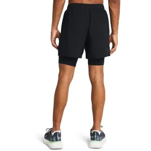 Under Armour LAUNCH 5 2-IN-1 Pánske kraťasy, čierna, veľkosť