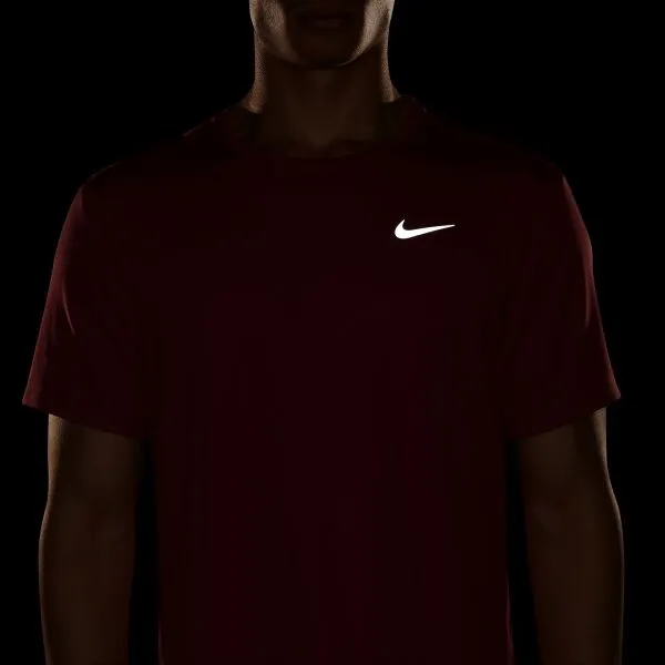 Nike NK DF UV MILER SS Pánske tréningové tričko, červená, veľkosť