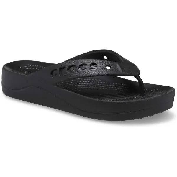 Crocs BAYA PLATFORM FLIP Dámske žabky, čierna, veľkosť 38/39