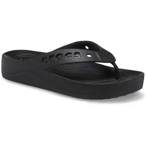 Crocs BAYA PLATFORM FLIP Dámske žabky, čierna, veľkosť 38/39