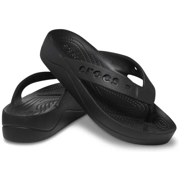 Crocs BAYA PLATFORM FLIP Dámske žabky, čierna, veľkosť 38/39