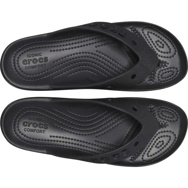 Crocs BAYA PLATFORM FLIP Dámske žabky, čierna, veľkosť 38/39