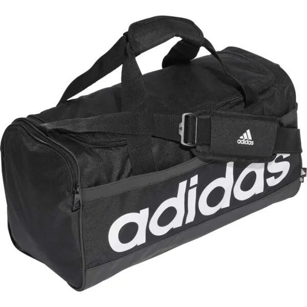 Cestovná taška ADIDAS LINEAR DUFFEL M BLACK WHITE