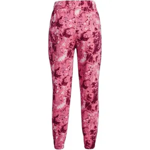Under Armour RIVAL TERRY PRINT JOGGER Dámske tepláky, ružová, veľkosť
