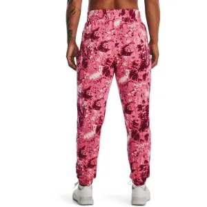 Under Armour RIVAL TERRY PRINT JOGGER Dámske tepláky, ružová, veľkosť