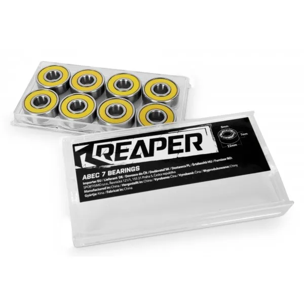 Reaper ABEC7 Náhradný set ložísk, žltá, veľkosť