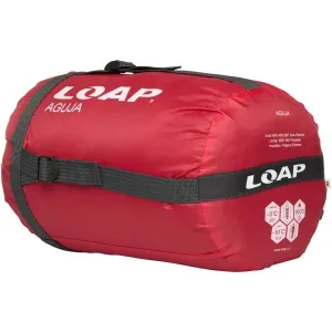LOAP AGUJA Spací vak, červená, veľkosť 220 cm - ľavy zips