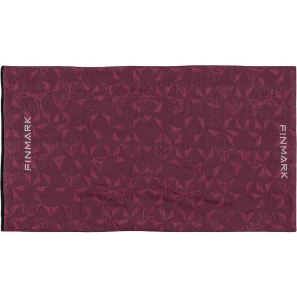 Finmark MULTIFUNCTIONAL SCARF WITH FLEECE Multifunkčná šatka, vínová, veľkosť UNI