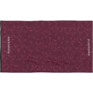 Finmark MULTIFUNCTIONAL SCARF WITH FLEECE Multifunkčná šatka, vínová, veľkosť UNI