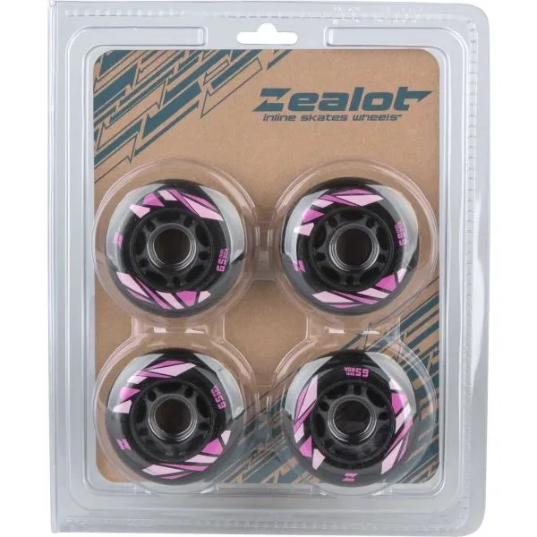 Zealot 65-80A 4PACK In-line kolieska, čierna, veľkosť